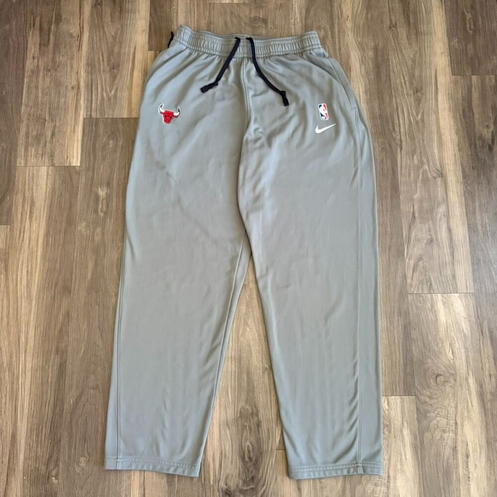 Nike NBA Chicago Bulls Player Issue Travel Pant AV1680-002 Men's Size L Gray